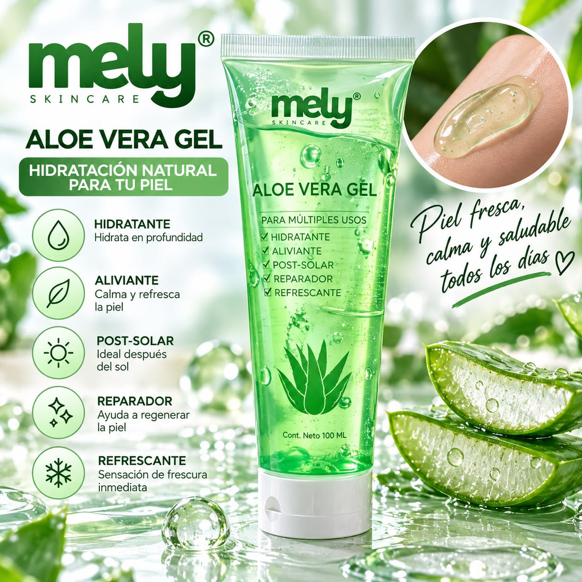 Mely aloe vera gel