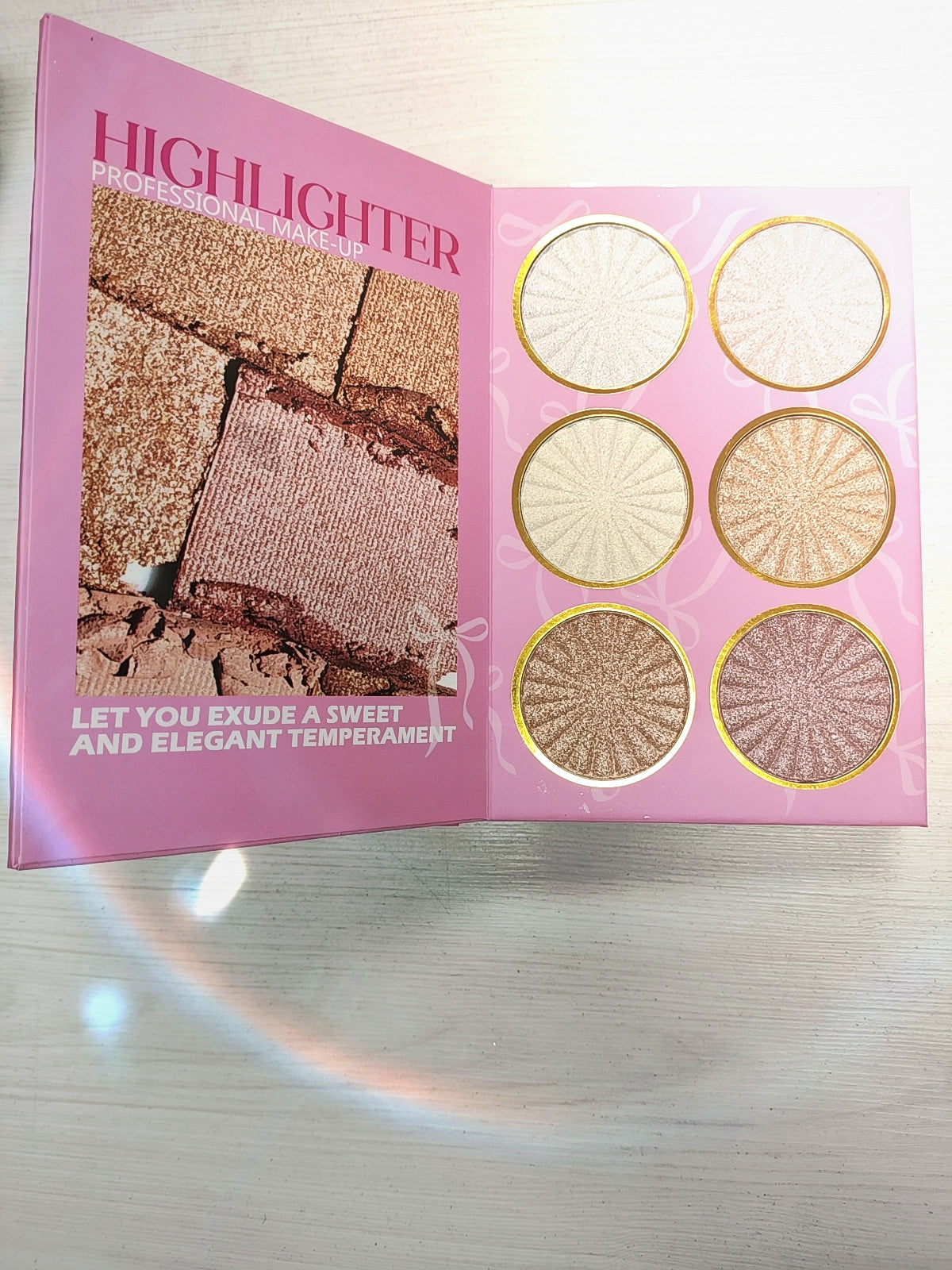 Medeco paleta de maquillaje rubor iluminador sombra contorno