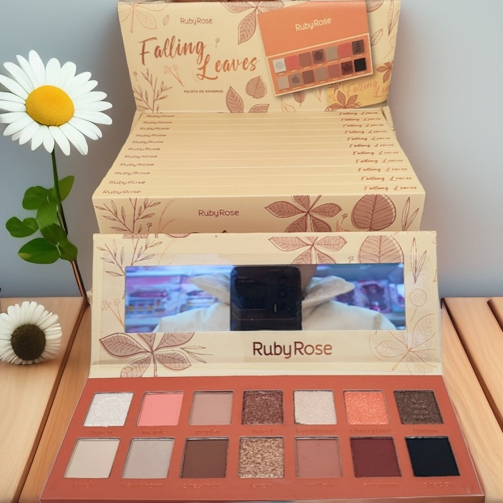 Ruby rose falling paleta de sombra 14 color