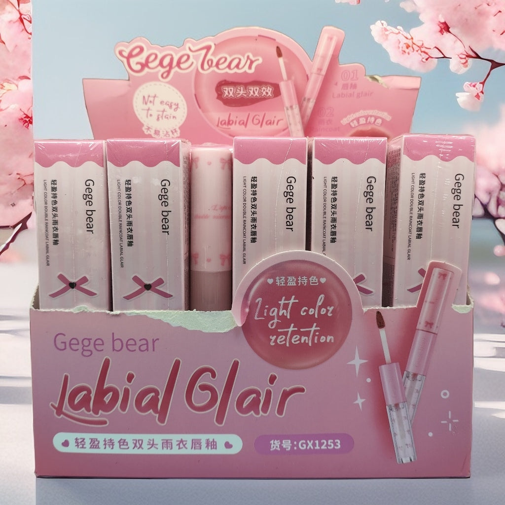 gege bear labial liquido doble impermeable