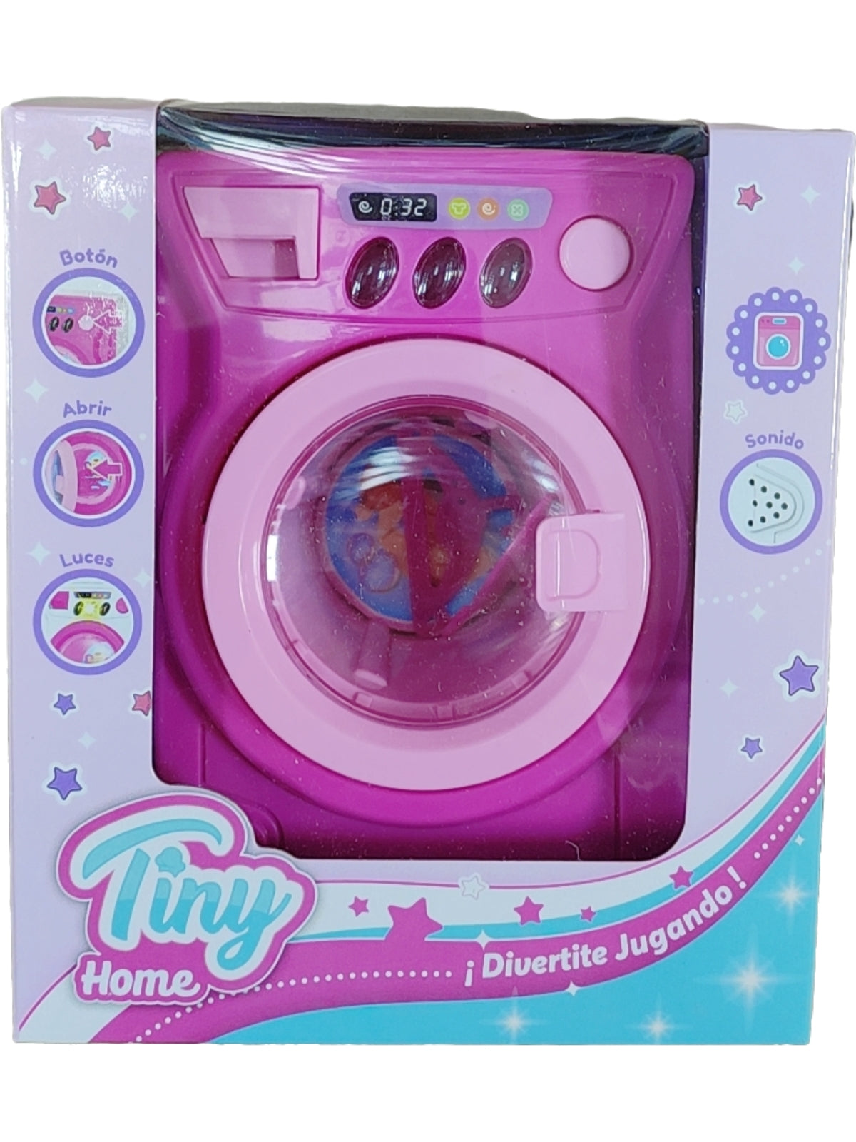 Tiny battery-operated washing machine