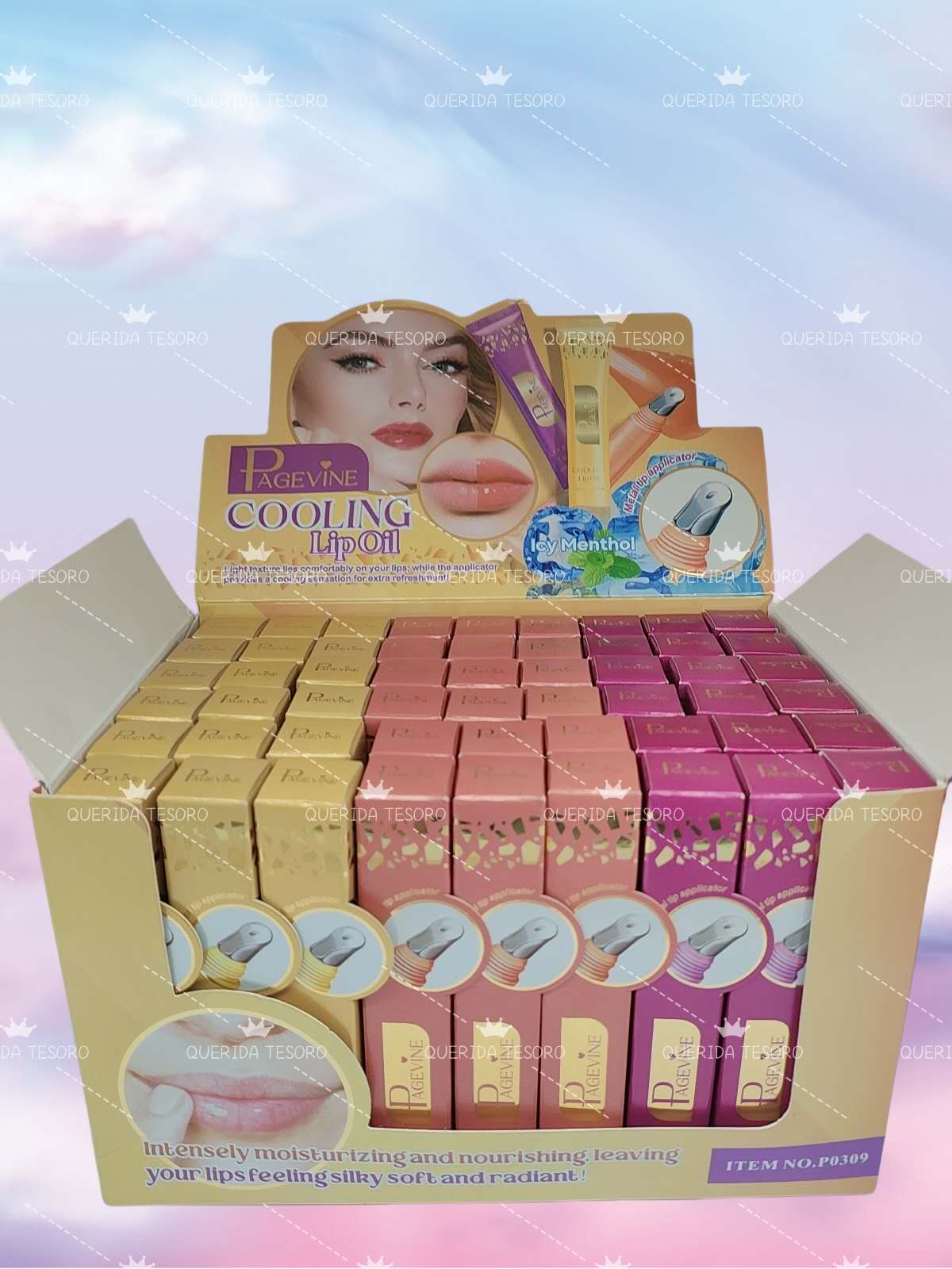 Pagevine lip gloss aumentador de labios con menta