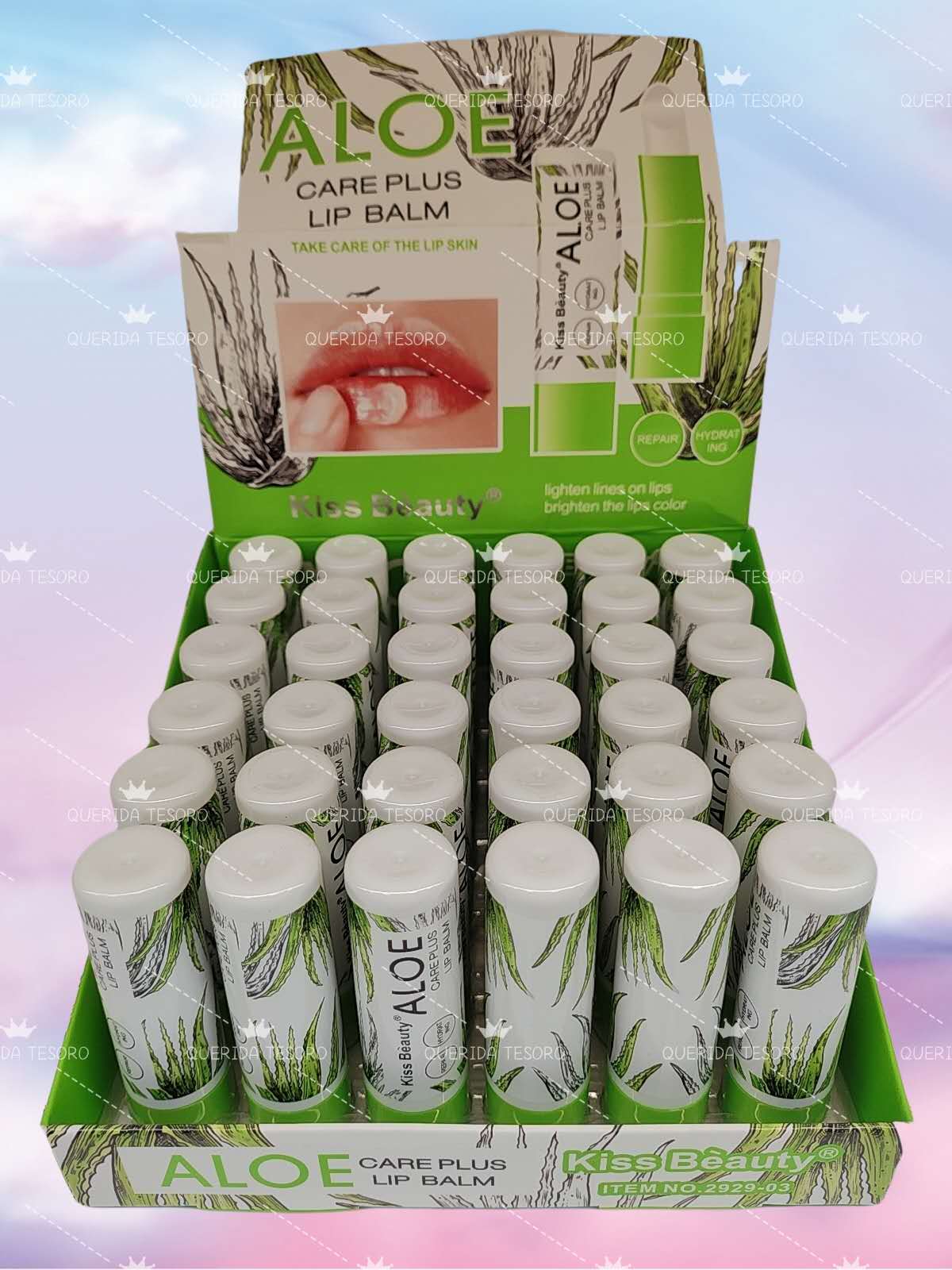 Kiss beauty bálsamo labial aloe vera nutrición