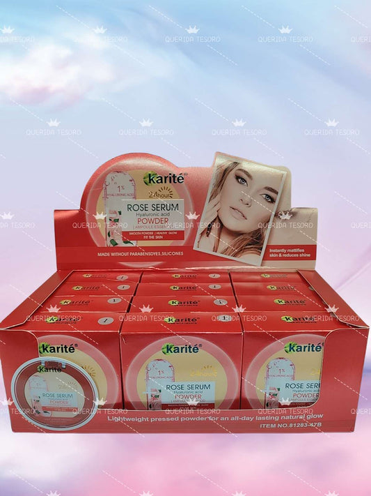 Karité polvo compacto rose serum