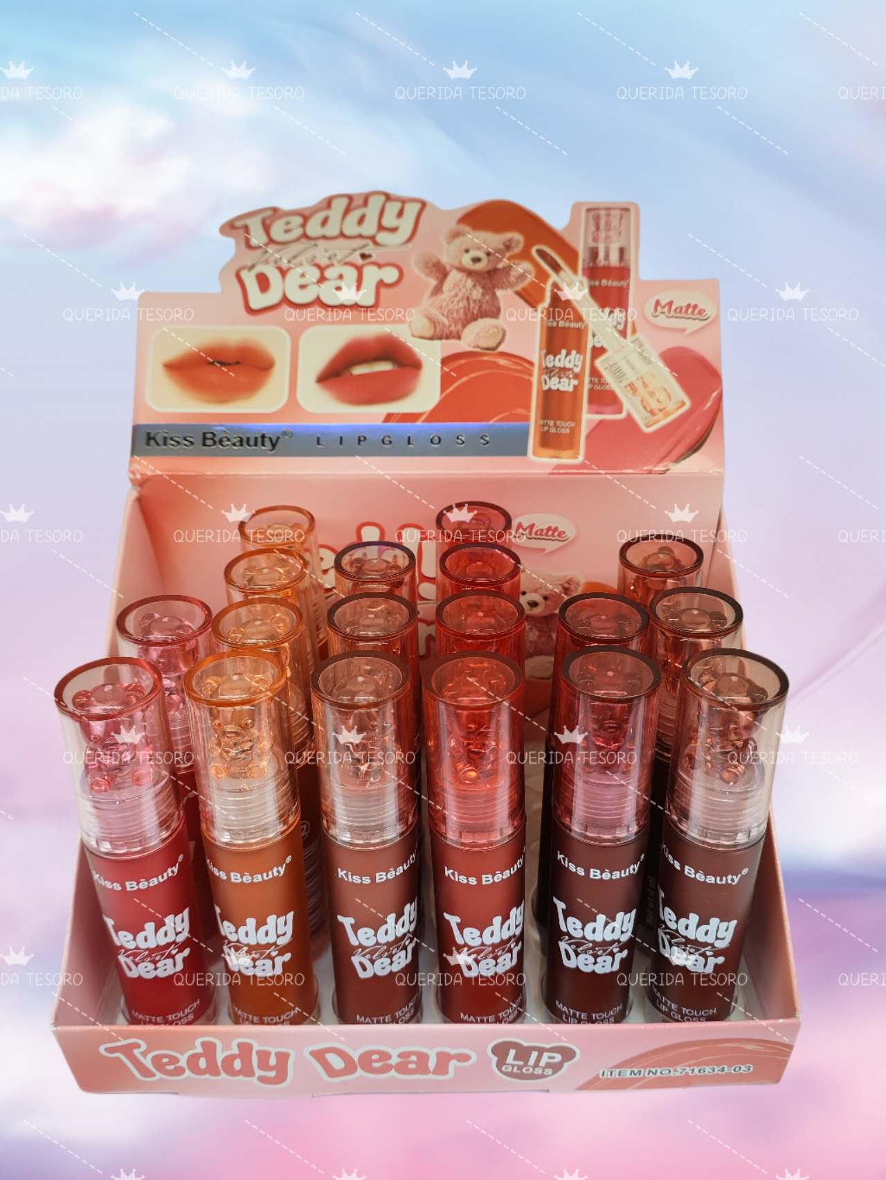 Kiss beauty teddy dear lip gloss matte