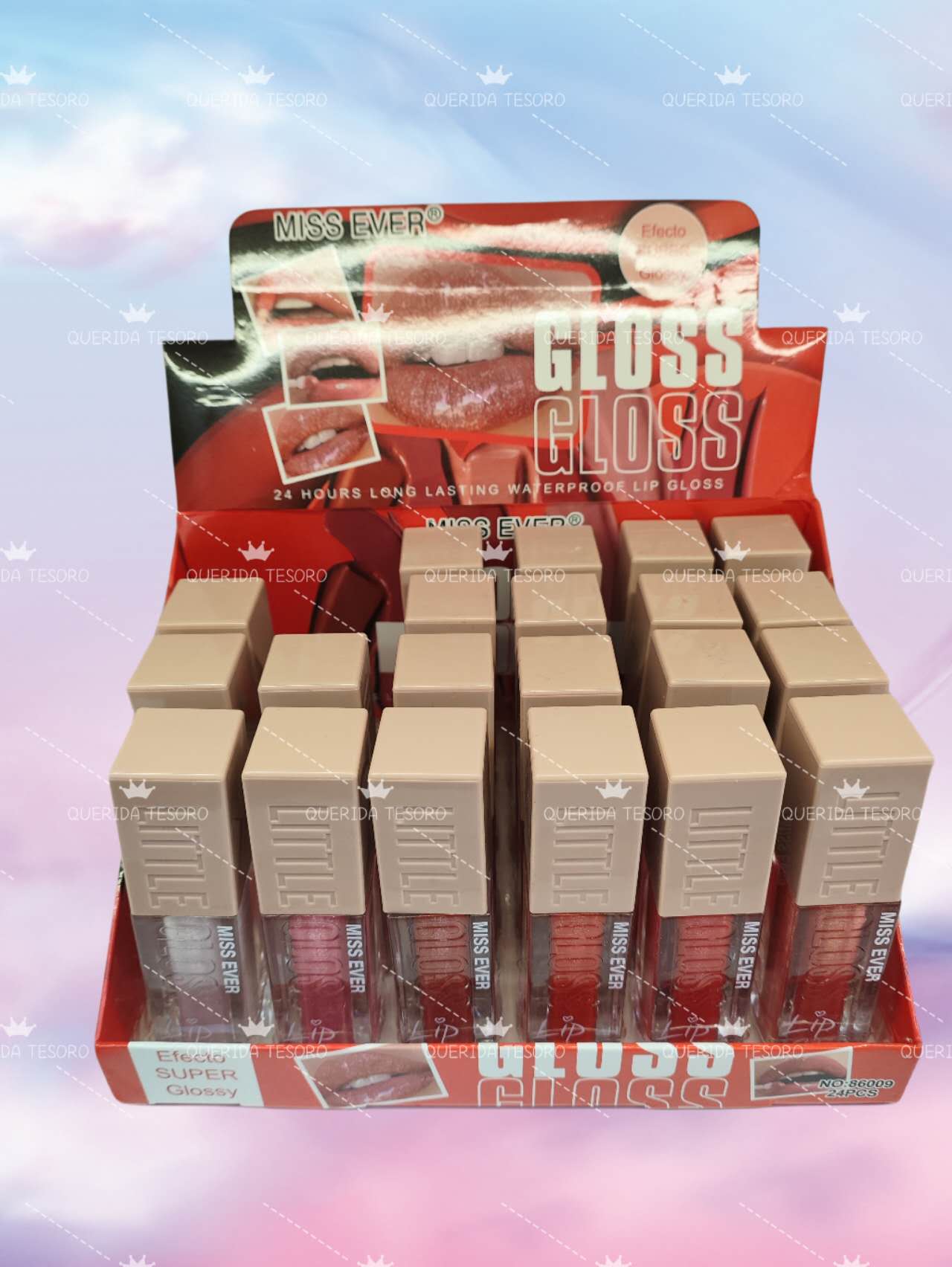 Miss Ever Lip Gloss with 24-hour waterproof shine