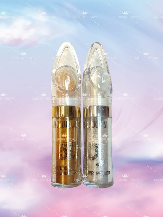 Maybelucky iluminador tD cara y cuerpo a prueba de agua y larga duración