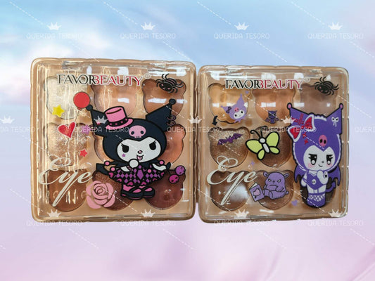 Favorbeauty paleta de sombra 9 color