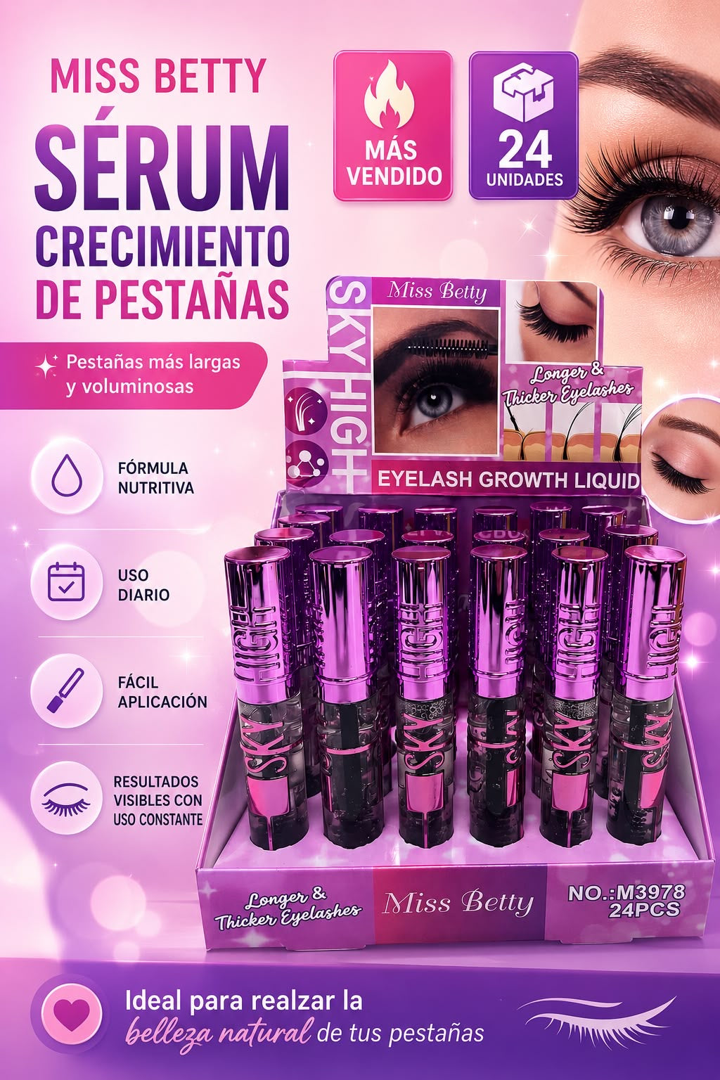 mis betty serum crecimiento de pestañas