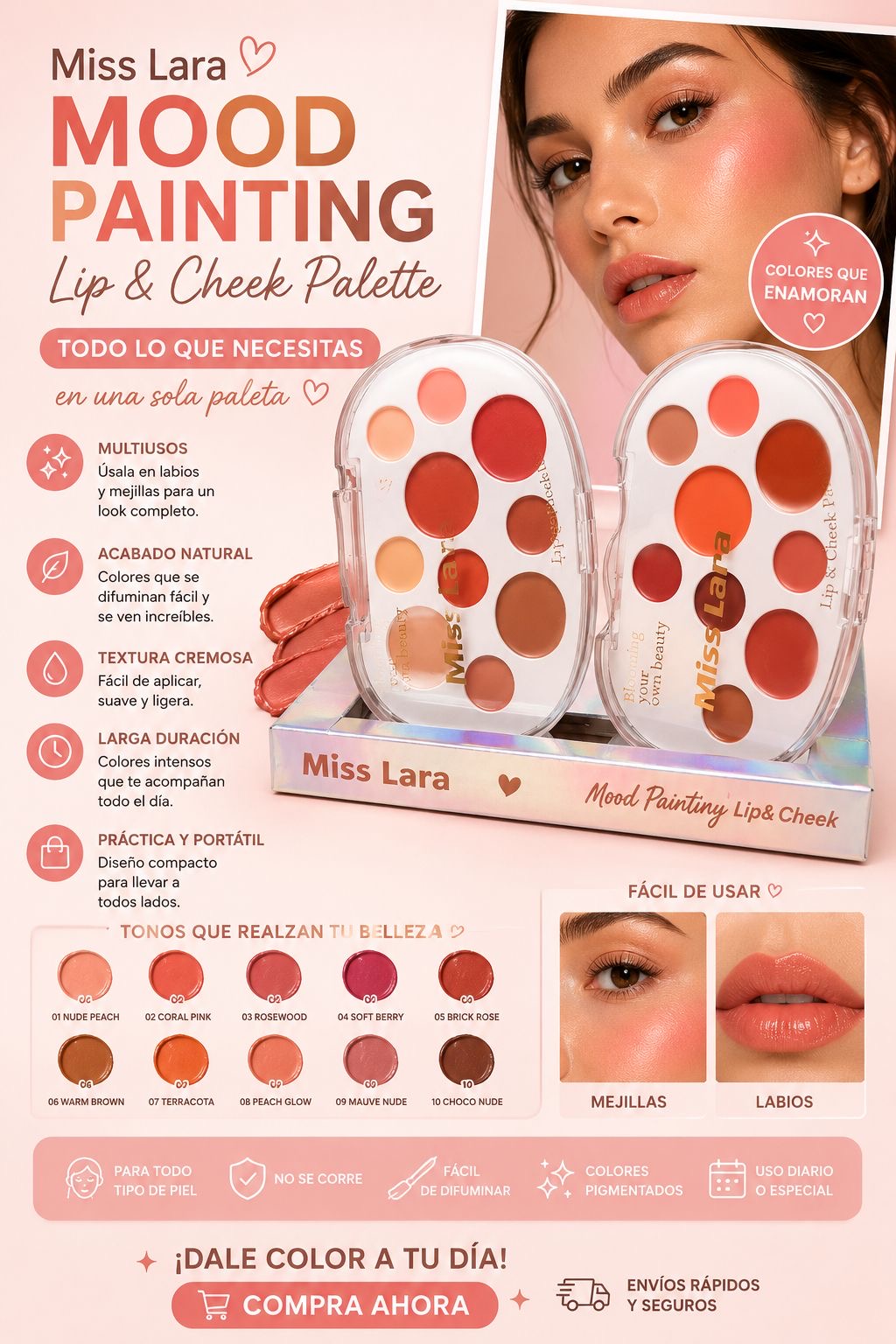 miss lara paleta de rubor