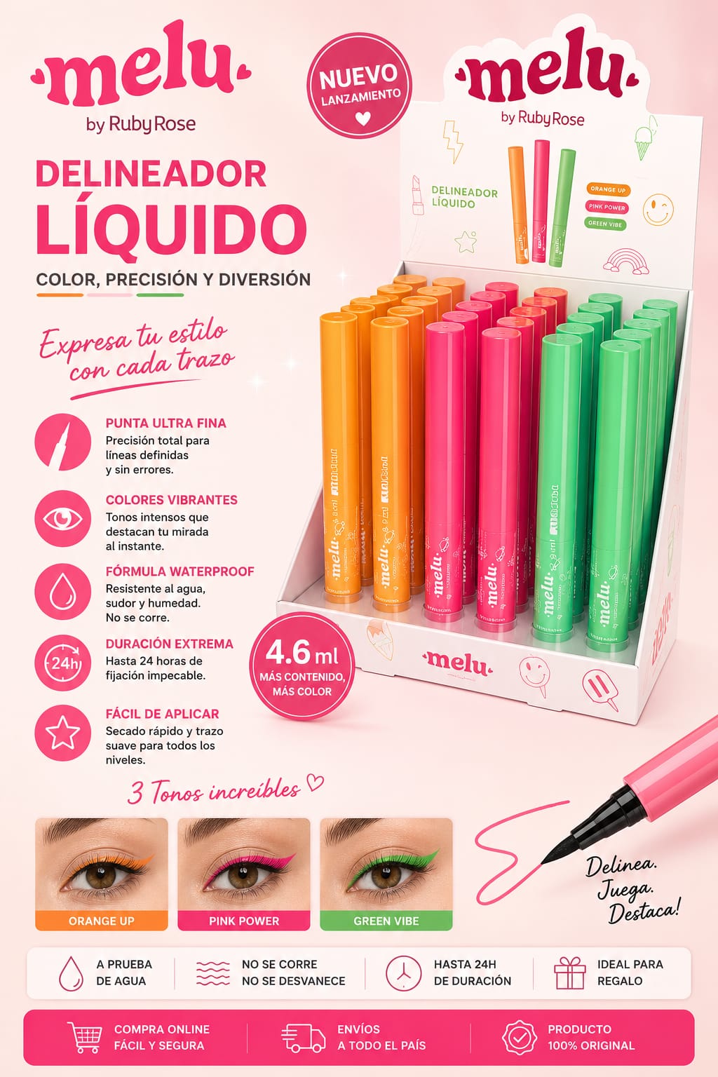Melu delineador de ojo