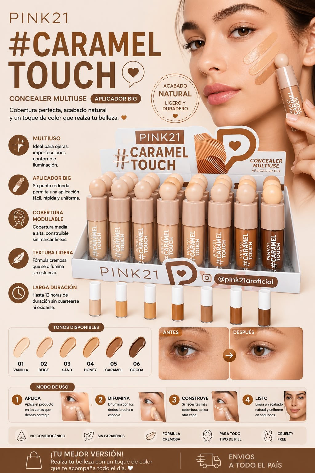 pink21 corrector multiuso