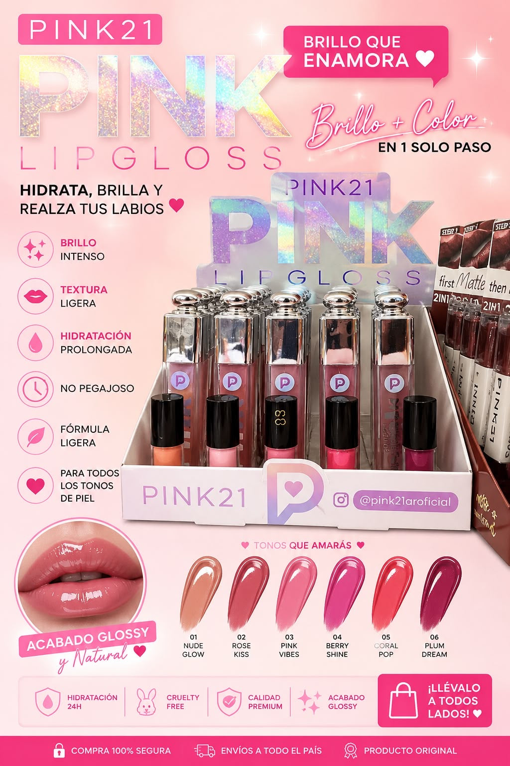 pink21 lipgloss