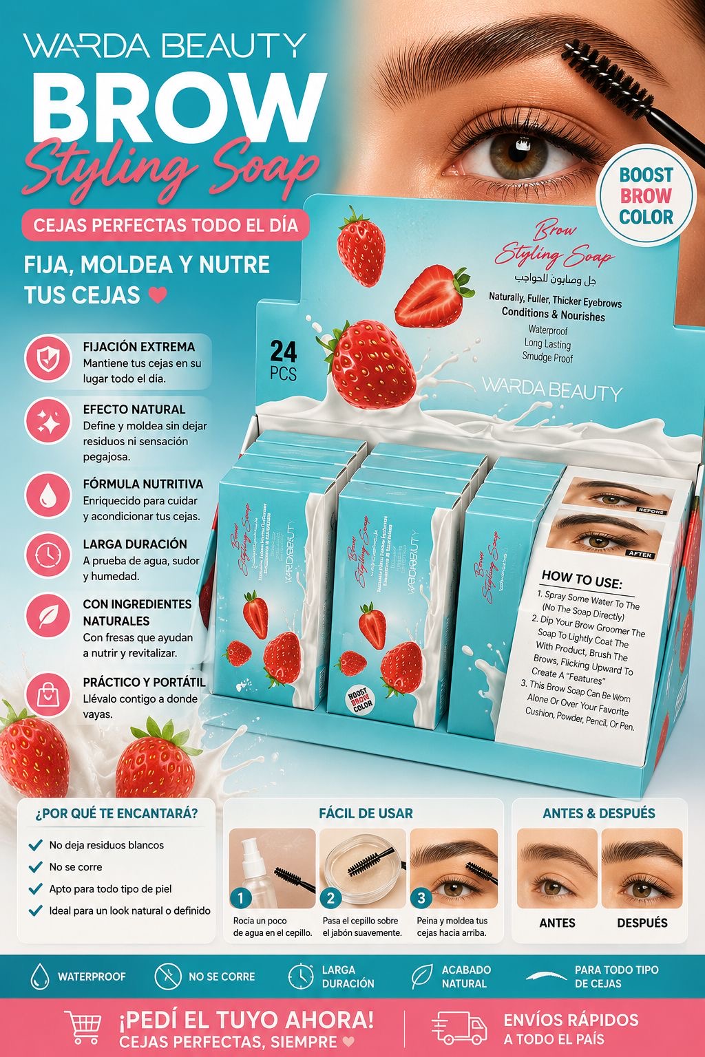 wardabeauty cera para cejas