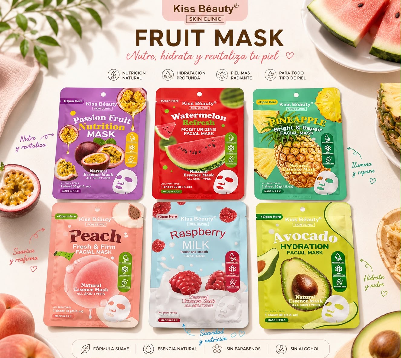 kiss beauty mascarilla facial