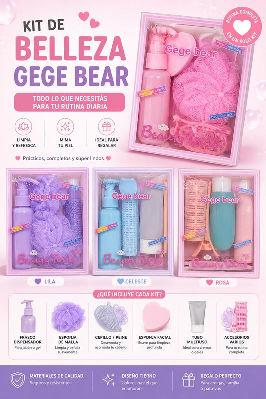 gege bear kit de belleza