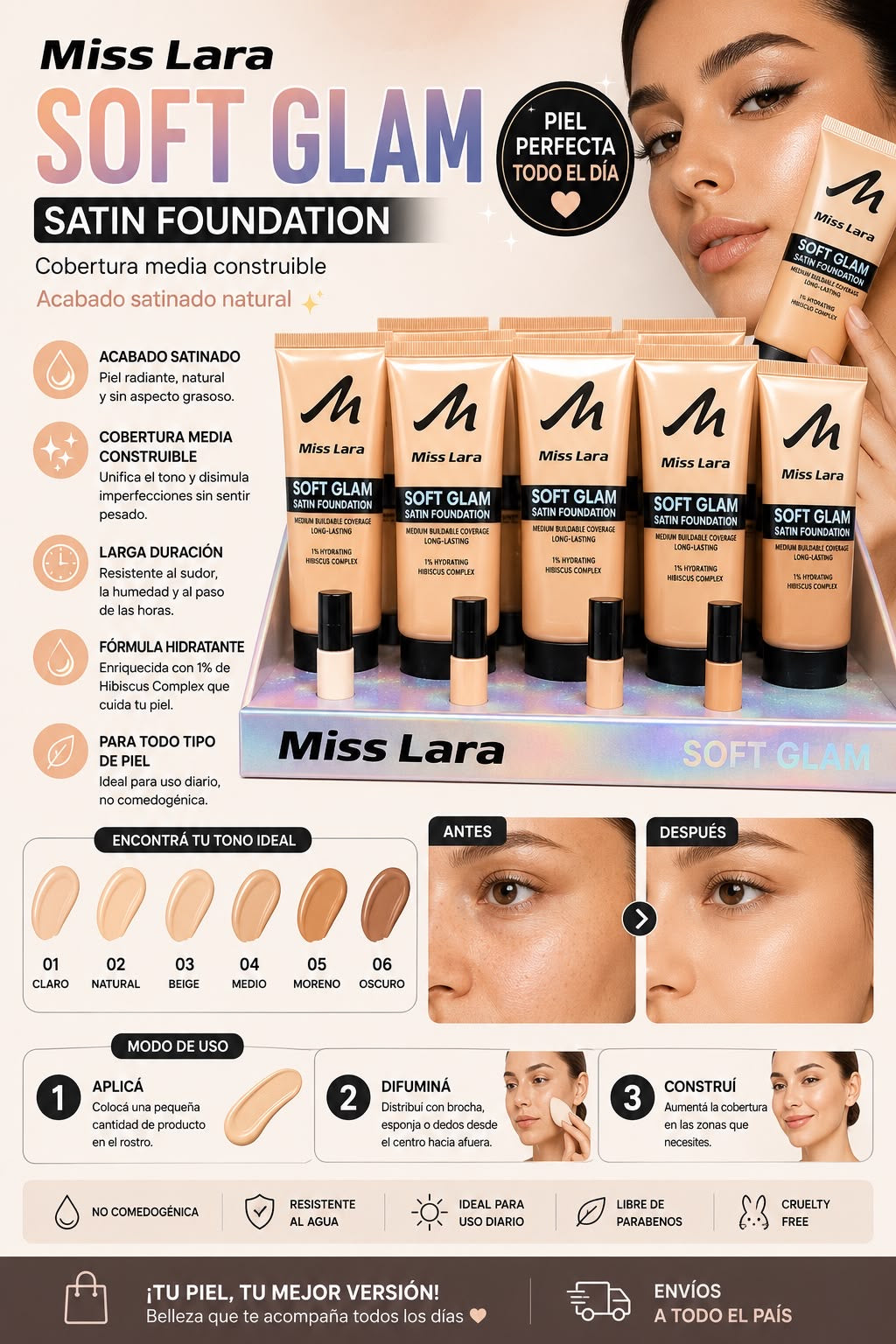 miss lara base liquida