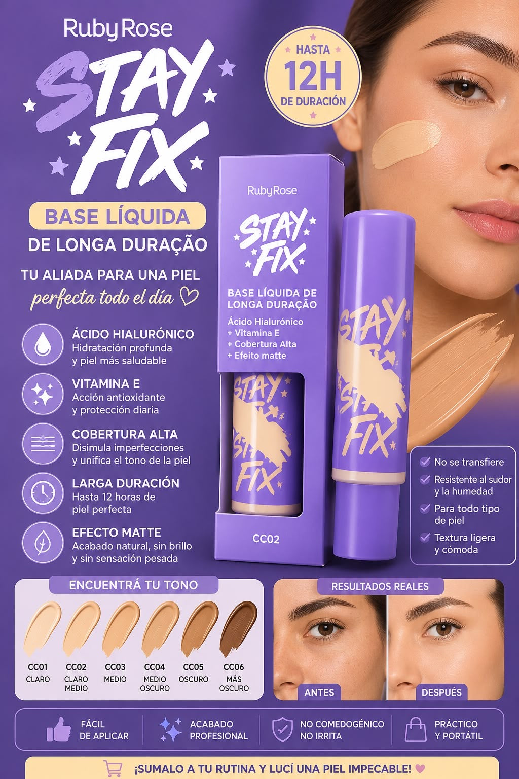 ruby rose base liquida