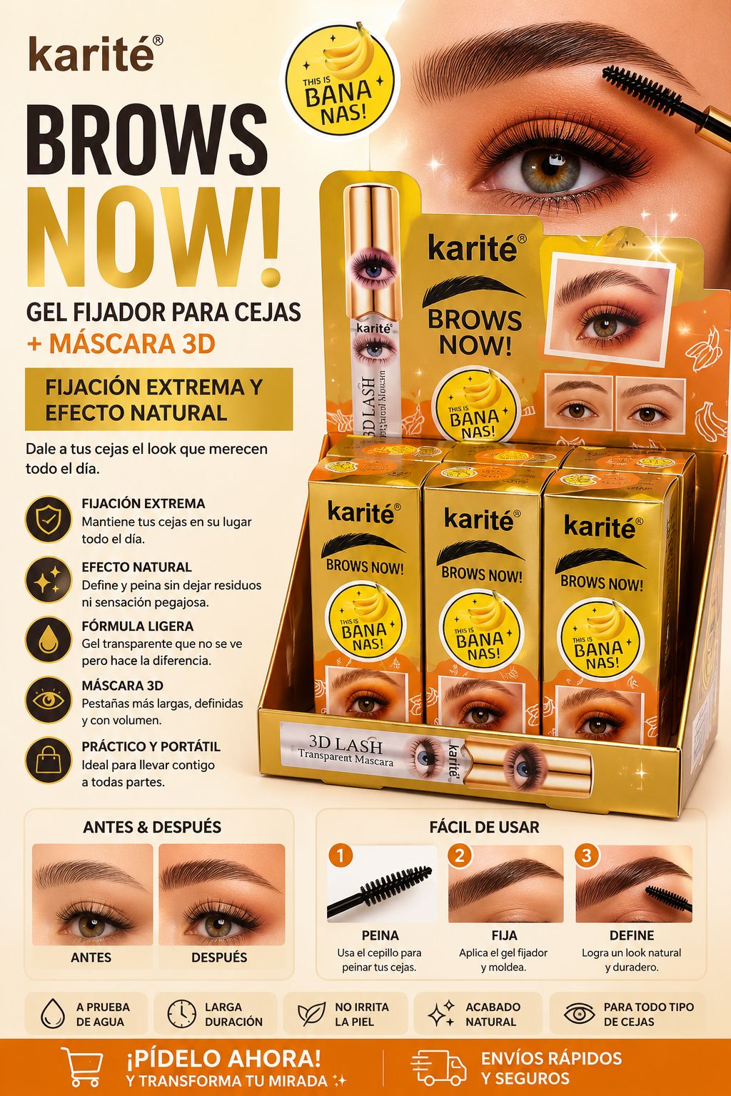 karite cera para cejas
