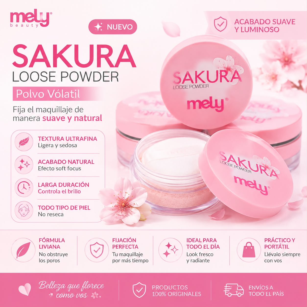 Mely Sakura polvo traslúcido