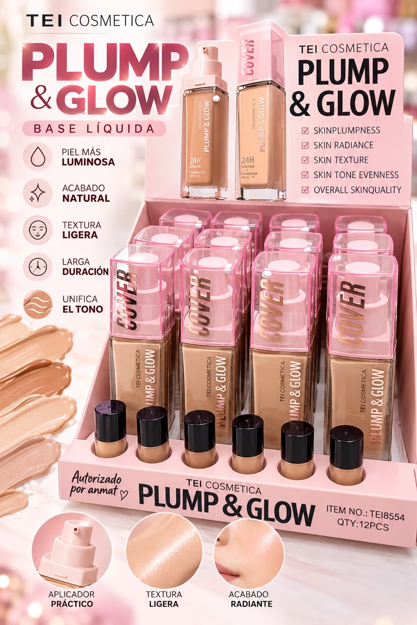 tei base liquida plump glow