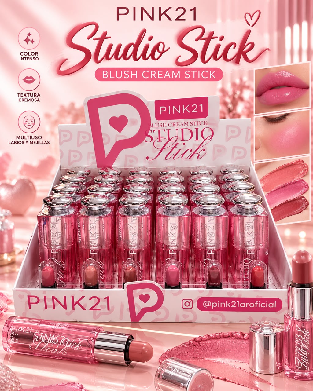 PINK 21 RUBOR EN BARRA