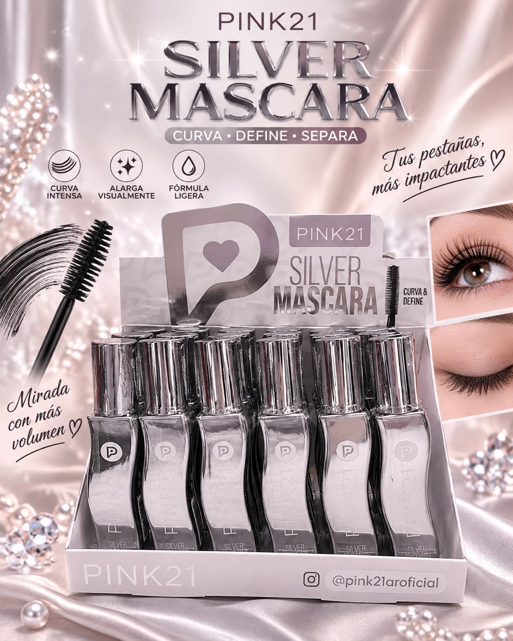 PINK 21 MASCARA NEGRO