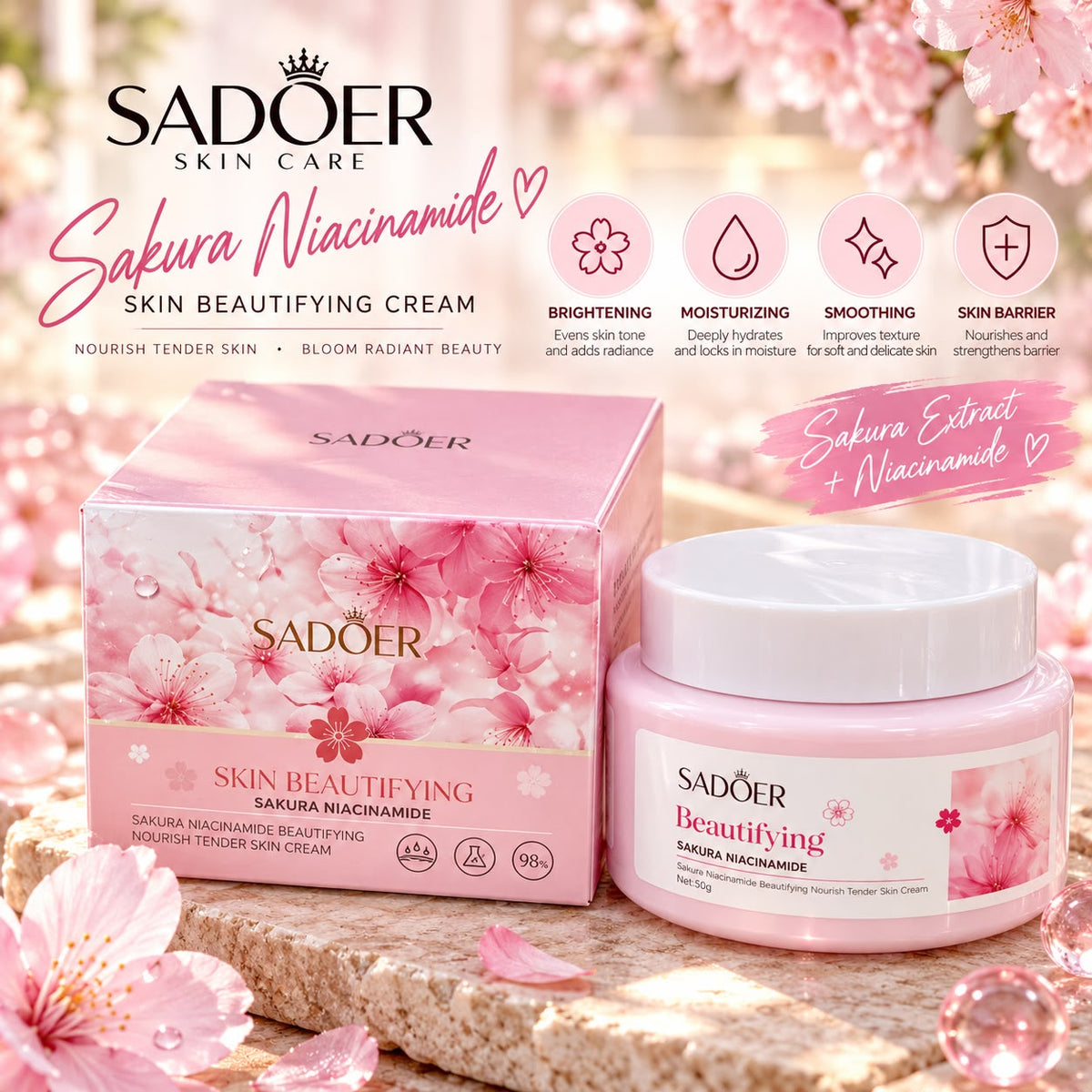 SADOER CREMA FACIAL SAKURA