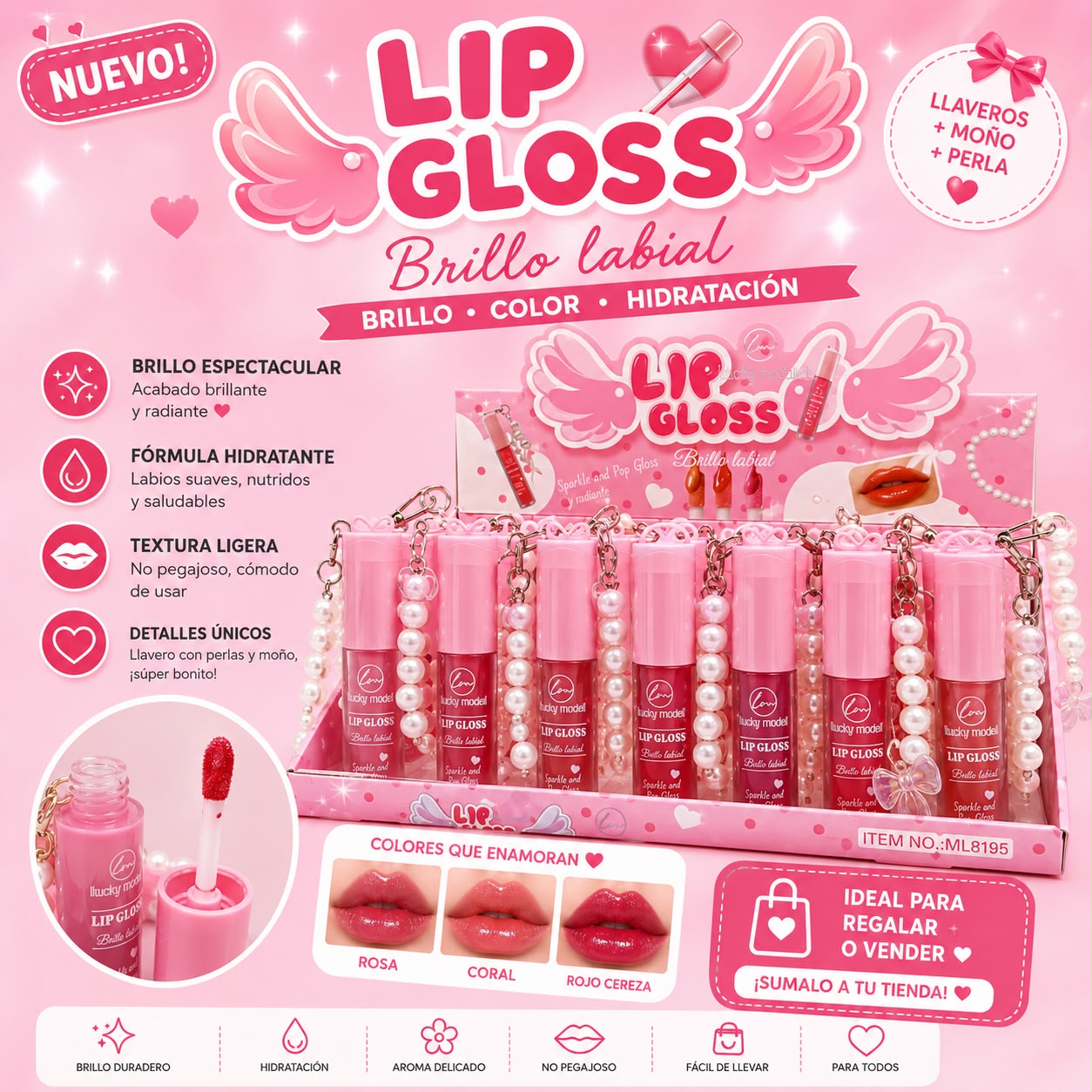 lucky model lipgloss