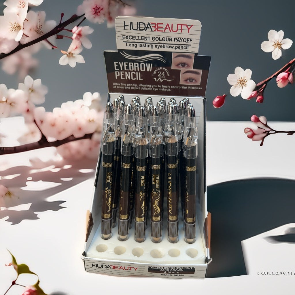 HUDABEAUTY DELINEADOR DE CEJA DOBLE COLOR