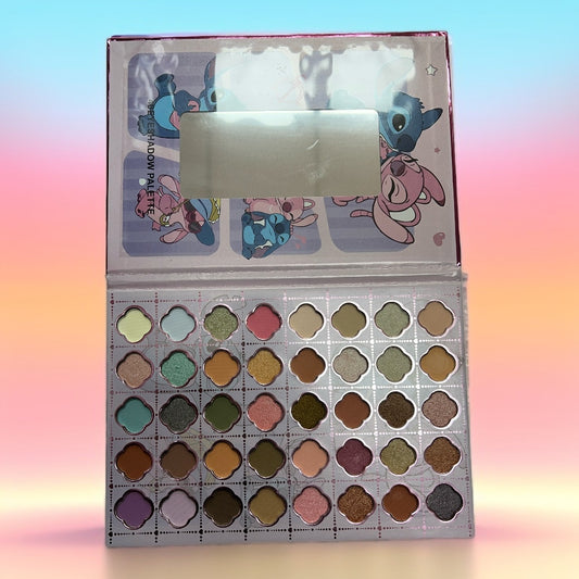 Paleta de sombra 40 color con espejo dibujo animado