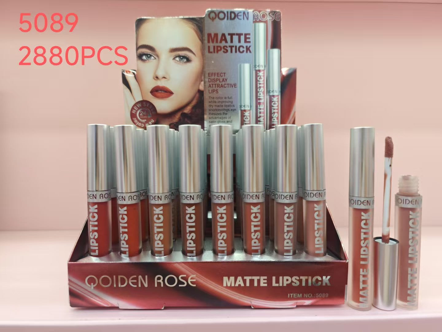 QOIDEN ROSE LABIAL MATTE LIP GLOSS