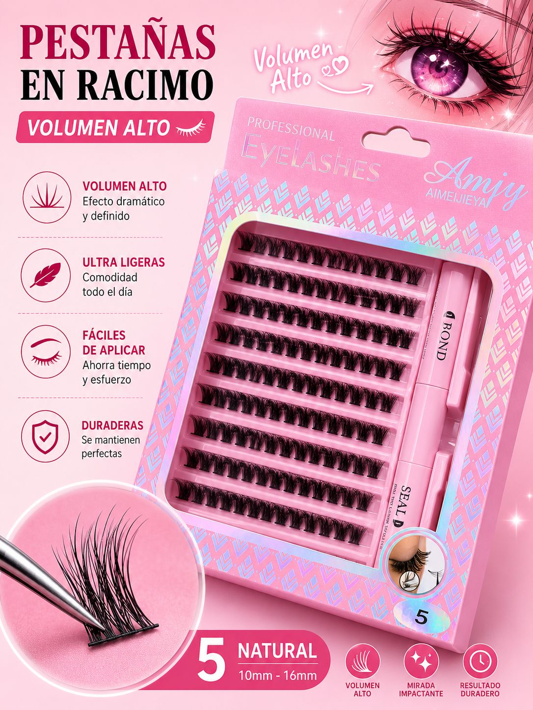 Pestañas punto por punto