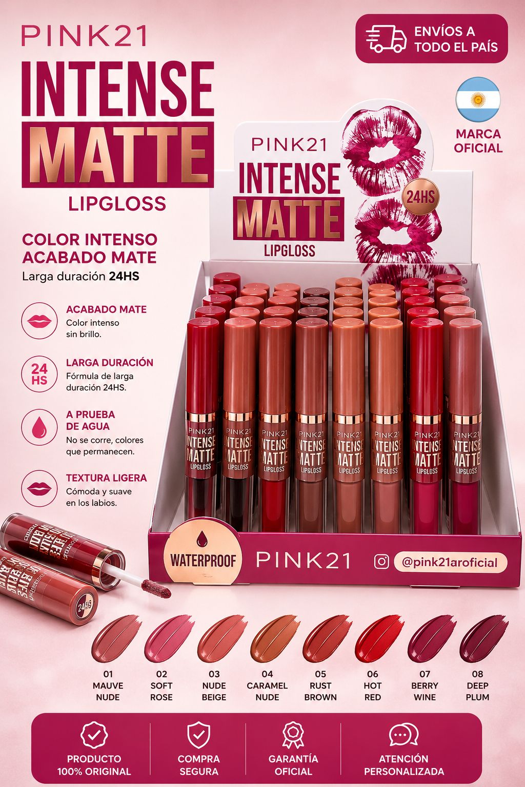 Pink21 lipgloss