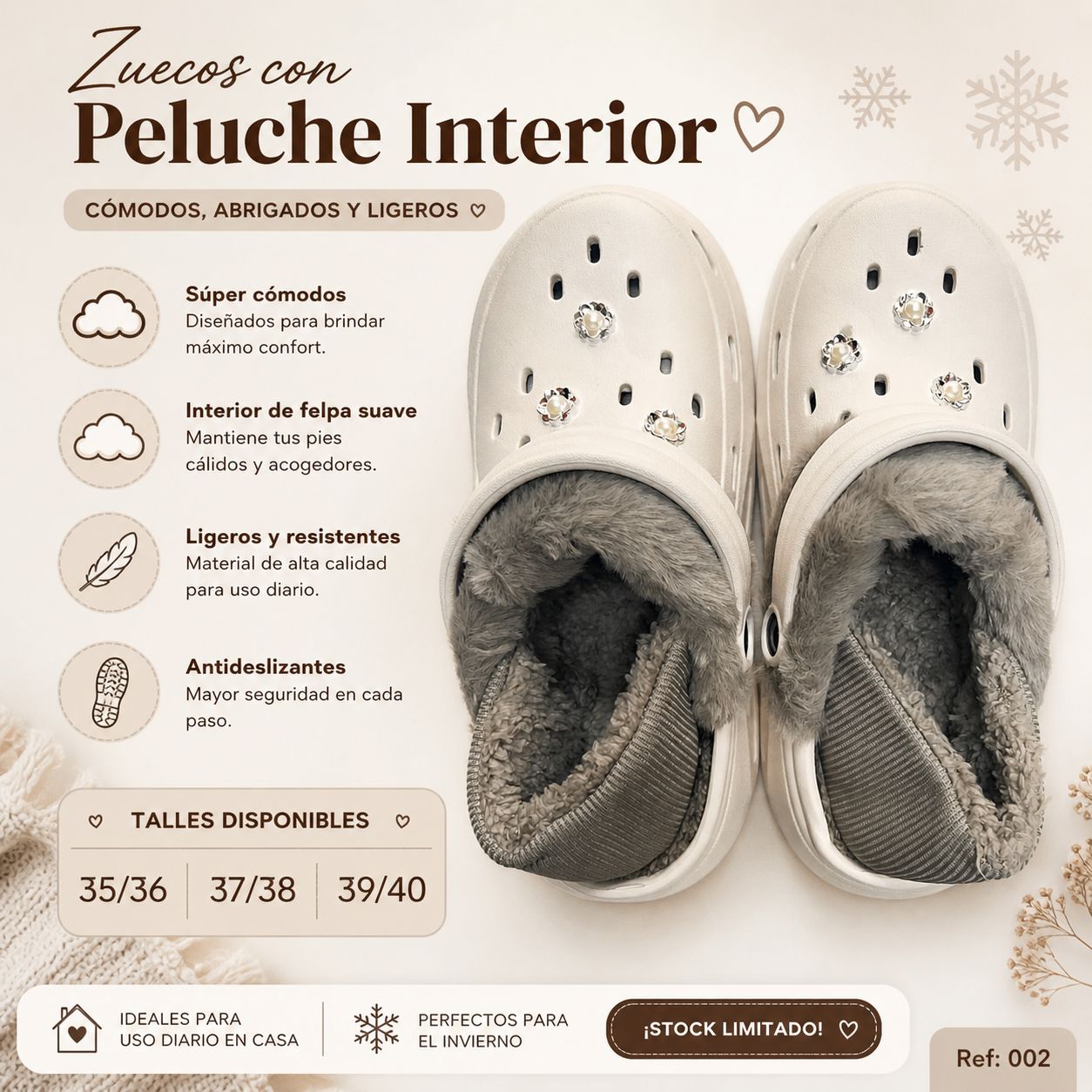 Pantuflas de invierno