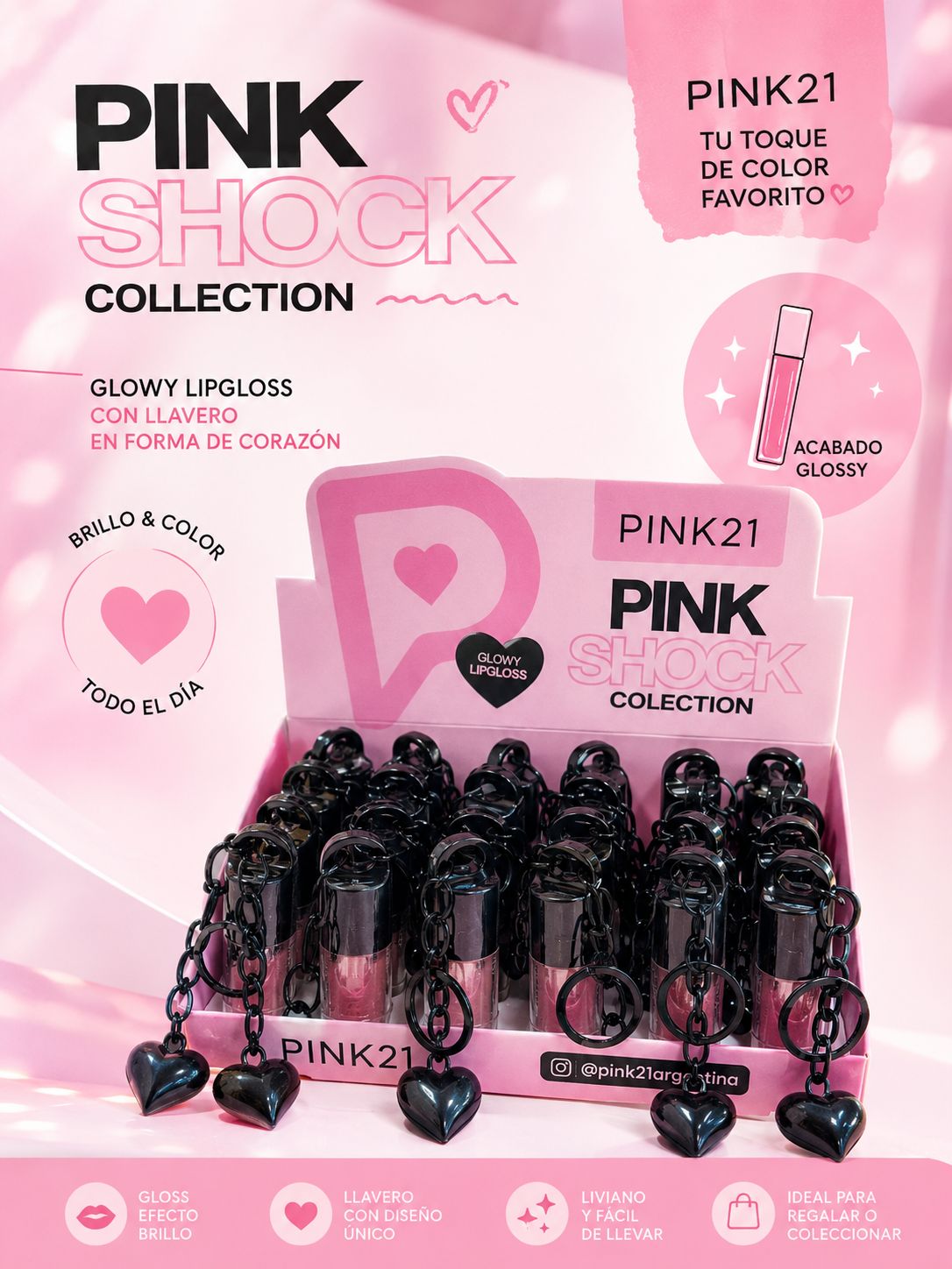 Pink21 Glowy lipgloss