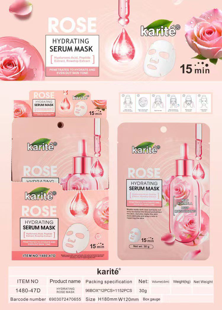 Mascarilla facial +serum para cara C/U