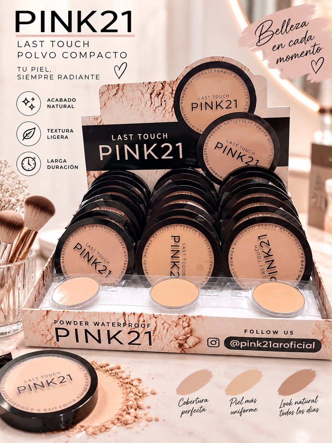 Pink 21 polvo compacto LAST TOUCH