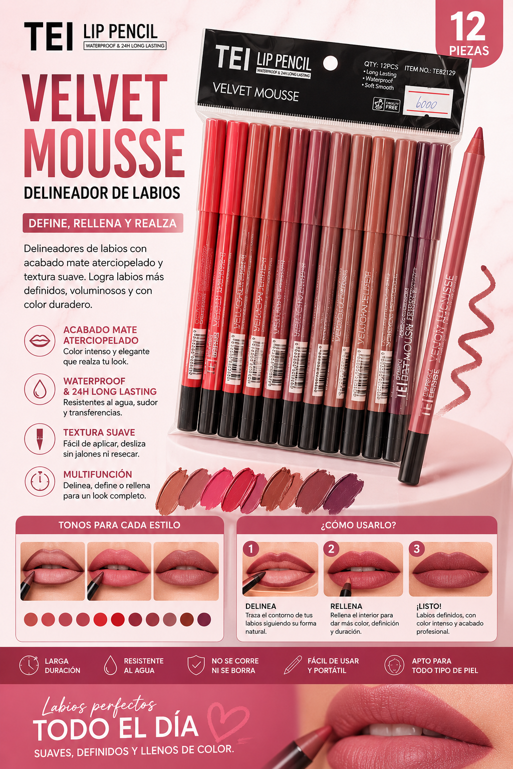 Tei delineador de labios