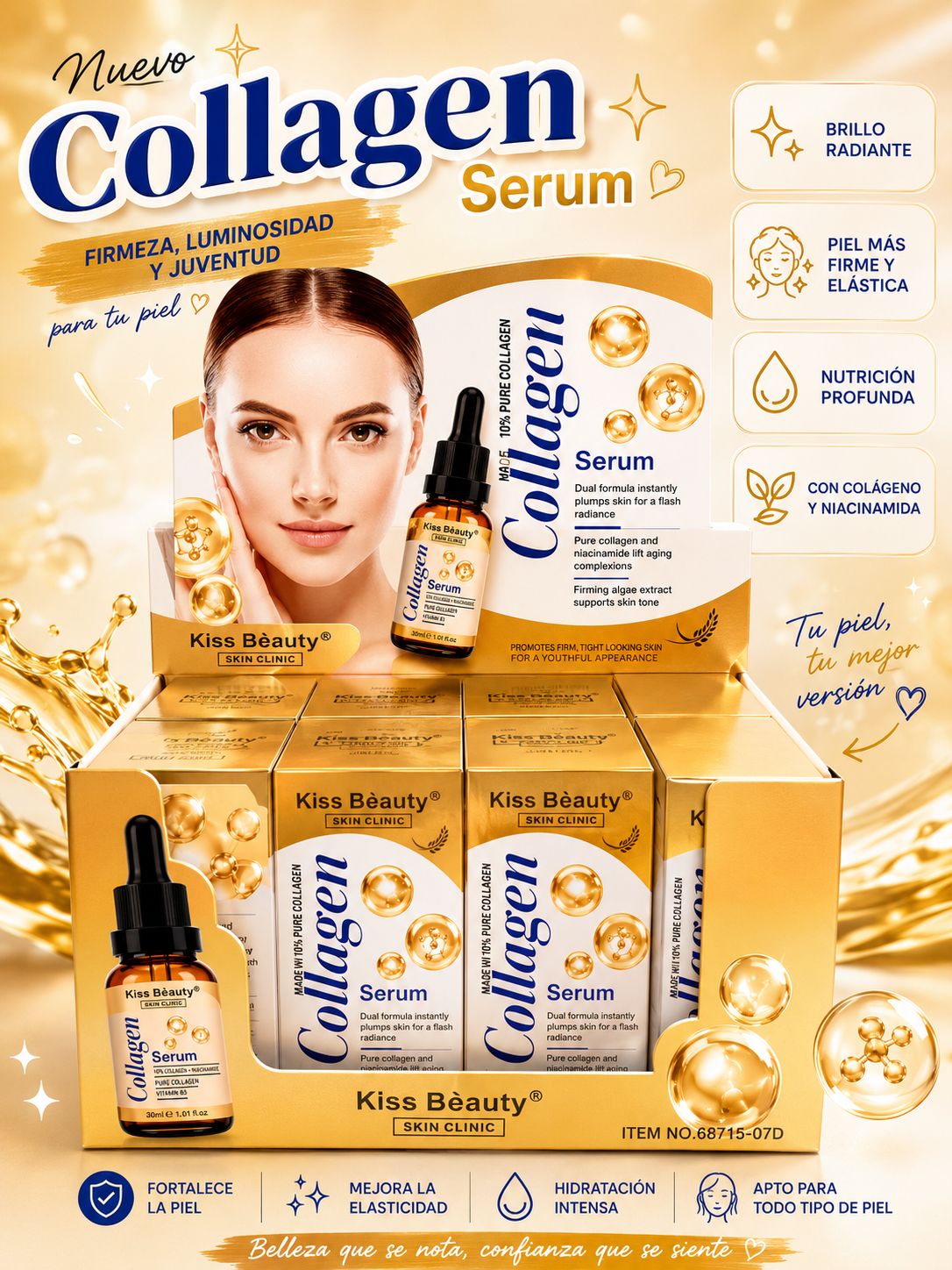 Kiss beauty sérum colágeno