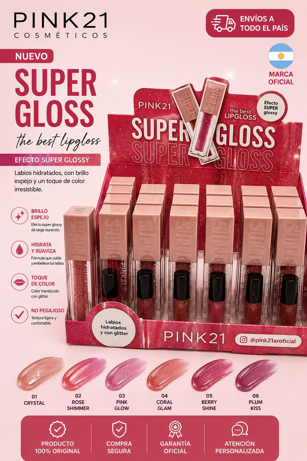 Pink21 lipgloss