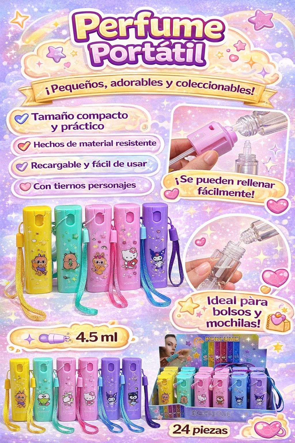 Perfume portátil llavero Biggerbowie