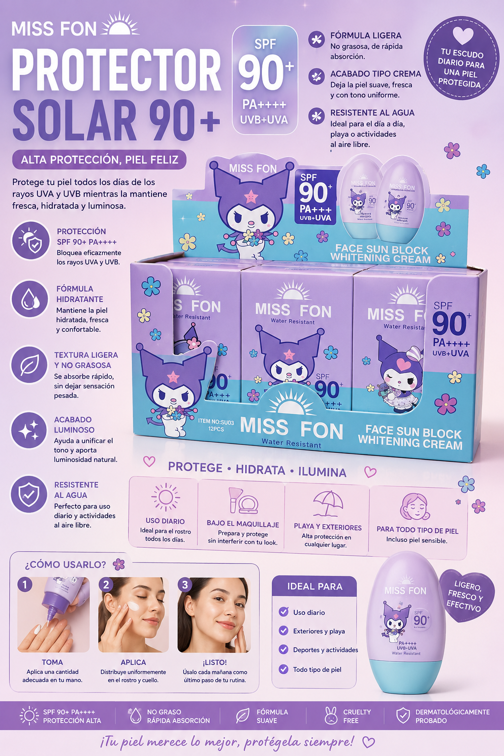 Protector solar 90+