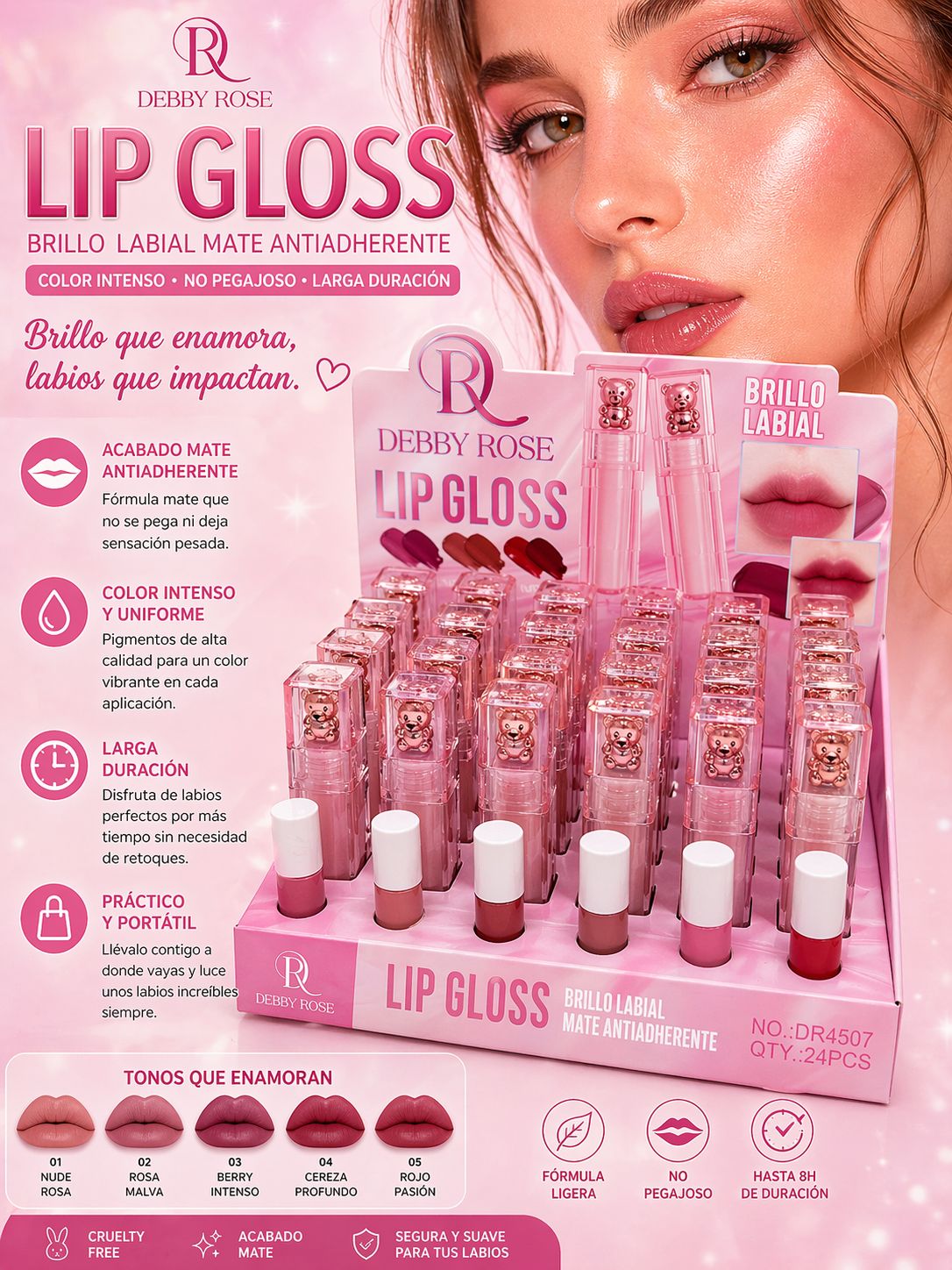 Lip Gloss Debby Rose