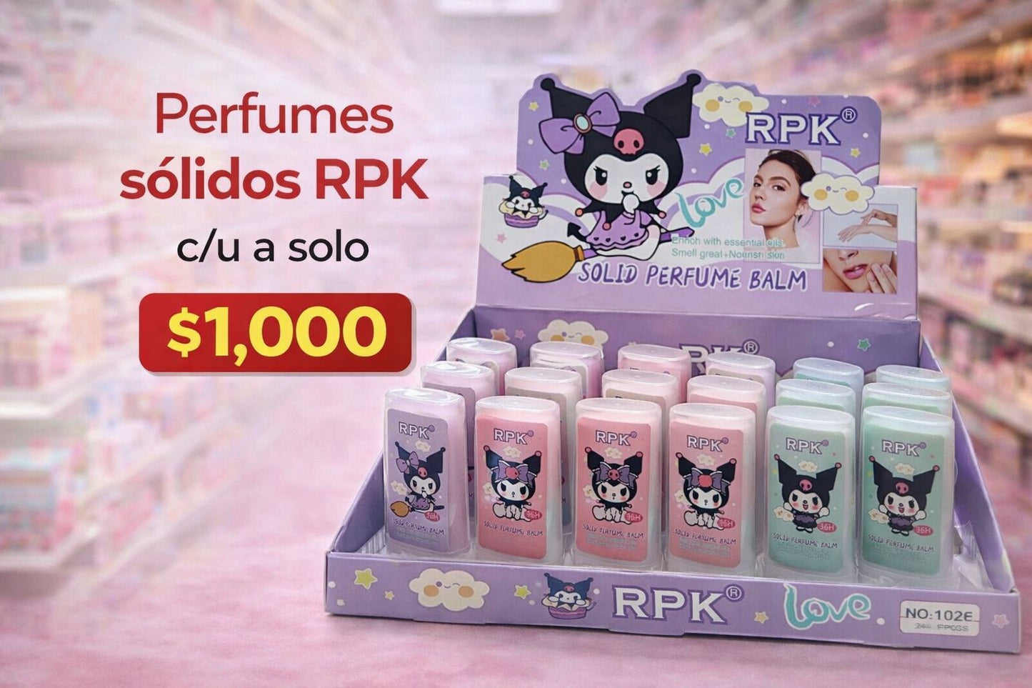 Perfumes en barra RPK Kuromi