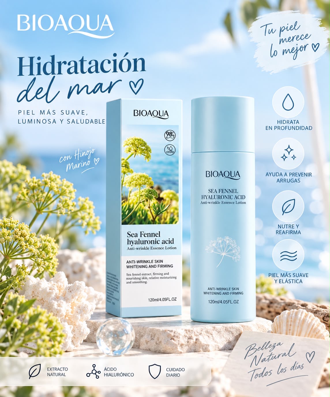 Bioagua agua hidratante para cara