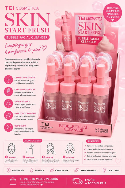 tei limpiador facial de espuma
