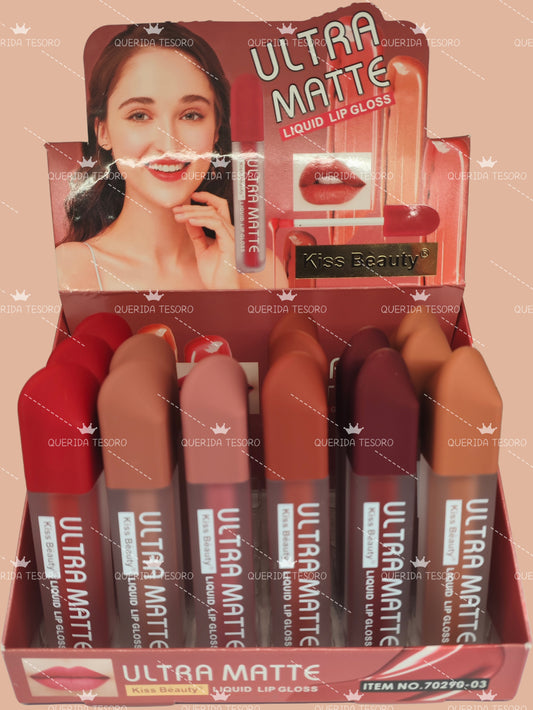 Kiss beauty ultra matte lip gloss labial