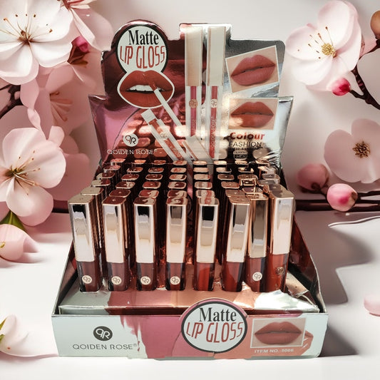 QOIDEN ROSE MATTE LIP GLOSS LABIAL MATE