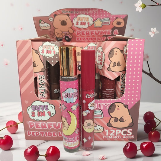 Sandybeauty 2en1 perfume + tinta labial capybara